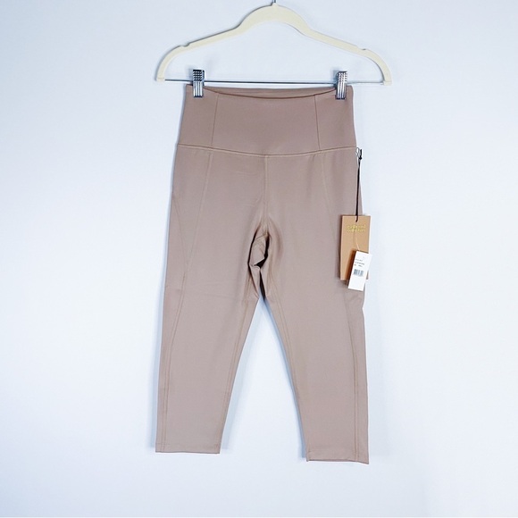 Girlfriend Collective - Cocoa Crop Leggings - Picture 1 of 3
